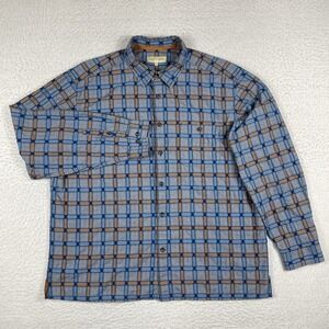 Territory Ahead Shirt Mens XL Blue Plaid Outdoors Casual‎ Work Gorpcore Preppy